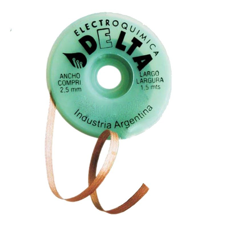 MALLA DESOLDANTE D/COBRE 2.5MM X 1.5M DELTA - MALLA